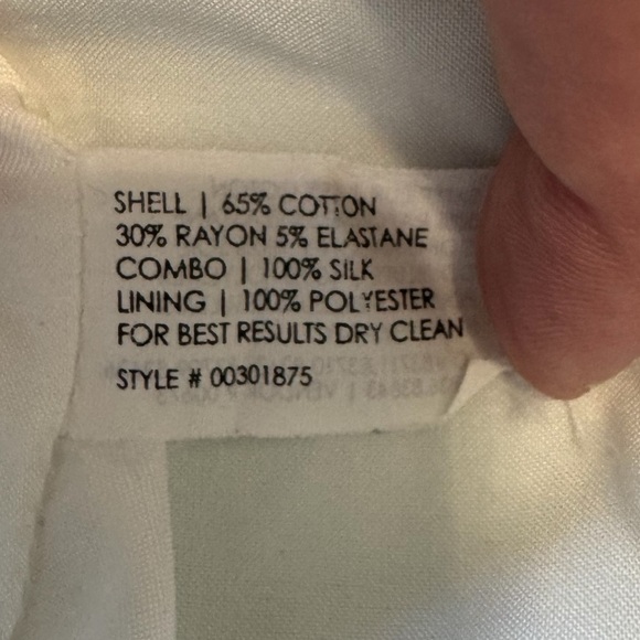 Club Monaco Light Blue Pencil Skirt with White and Black Trim and Zipper Detail - Picture 6 of 7